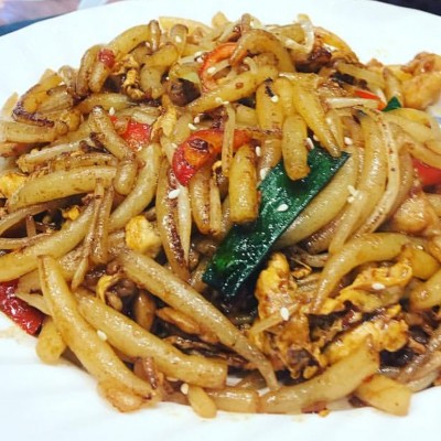 XO醬牛柳絲炒銀針粉 - 銅鑼灣分店