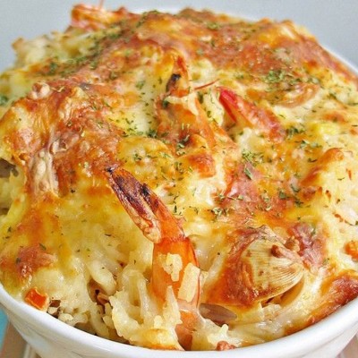 芝士忌廉粟米焗海鮮飯 - 芝士忌廉粟米焗海鮮意粉 - 銅鑼灣分店