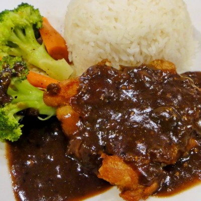 黑椒雞扒飯 - 黑椒雞扒意粉 - 銅鑼灣分店