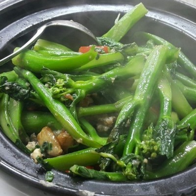啫啫油麥菜煲 - 啫啫芥蘭煲 - 銅鑼灣分店