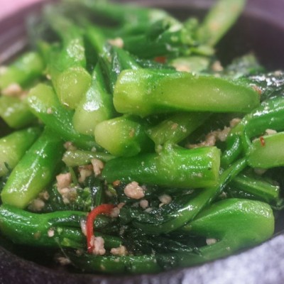 啫啫油麥菜煲 - 啫啫芥蘭煲 - 銅鑼灣分店